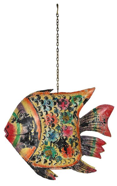 Decorative Figure Home ESPRIT Multicolour Fish 80 X 12 X 60 cm