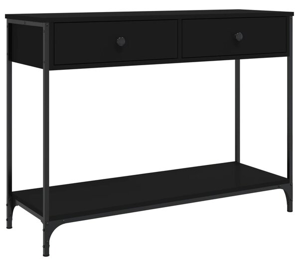 Console Table Black 100x34.5x75 cm Engineered Wood