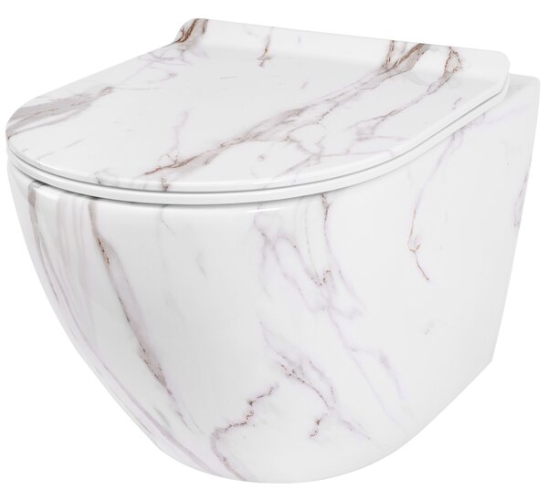 Toilet bowl Rea Carlos Slim Rimless Aiax Shiny