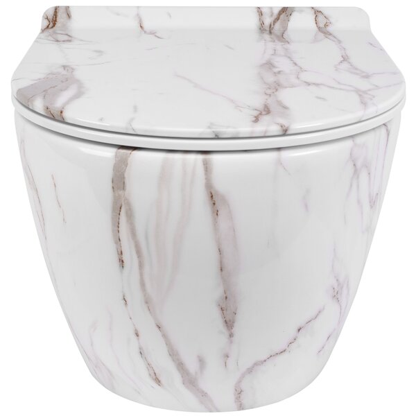 Toilet bowl Rea Carlos Slim Rimless Aiax Shiny