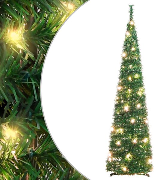 Artificial Christmas Tree Pop-up 50 LEDs Green 120 cm