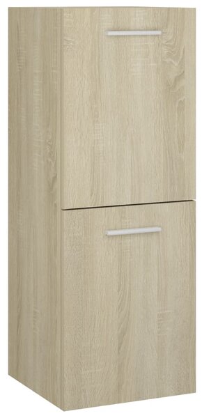 Bathroom Cabinet Sonoma Oak 30x30x80 cm Engineered Wood