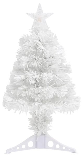 Artificial Pre-lit Christmas Tree White 64 cm Fibre Optic