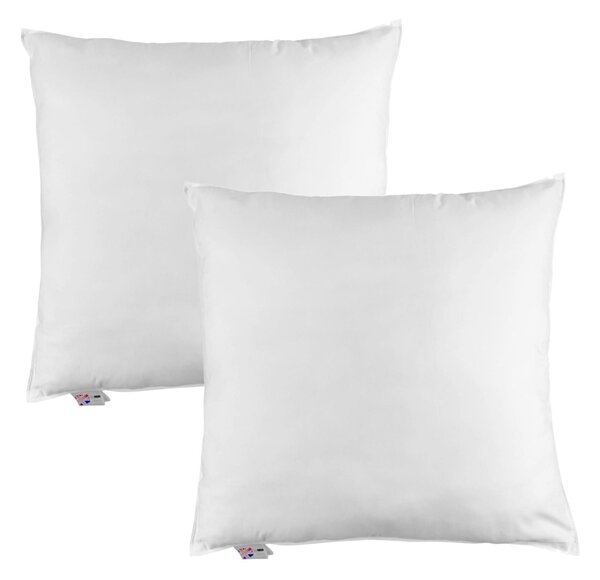 Homescapes Duck Feather Euro Pillow Pair 80cm X 80cm (32"x32")