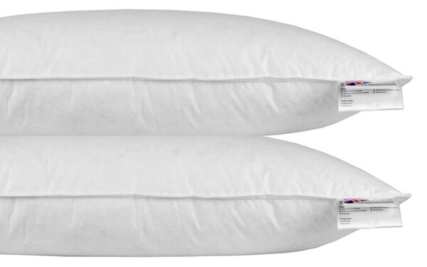 Homescapes Super Microfibre Euro Pillow Pair 40cm X 80cm (16"x32")