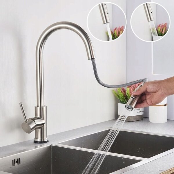 Kitchen faucet Fresh Nickel Brush INOX