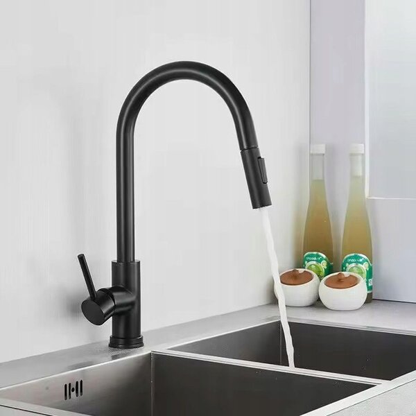 Kitchen faucet Fresh black mat