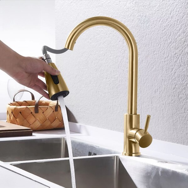 Kitchen faucet REA CROSS BRUSH GOLD