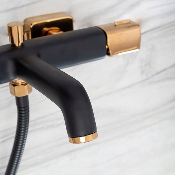 Bath faucet Rea Salto Black Gold