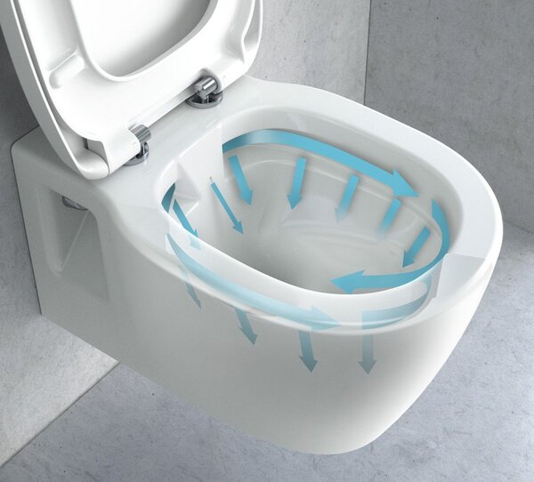 Set toilet bowl WC + Bidet CARTER White