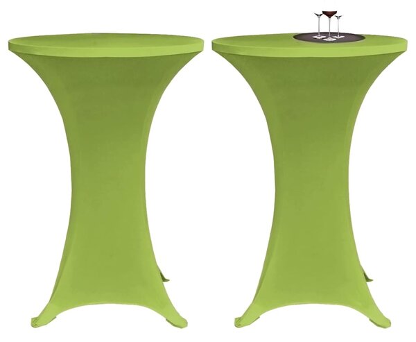 Stretch Table Cover 2 pcs 60 cm Green