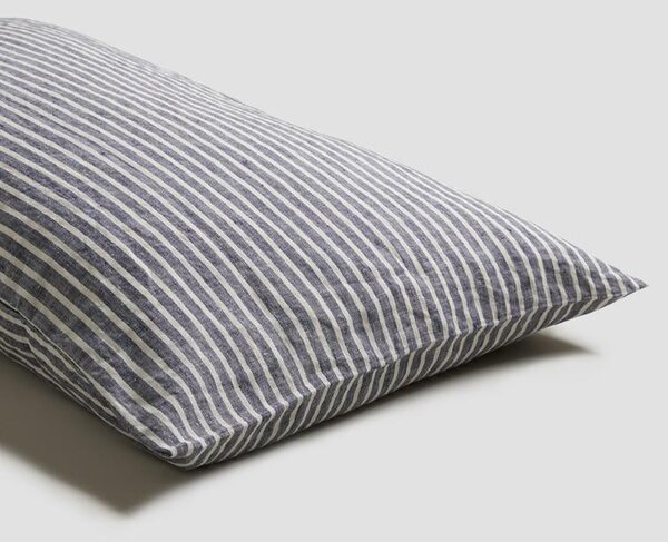 Piglet Midnight Stripe Linen Pillowcases (Pair) Size Square