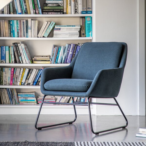 Floris Fabric Chair blue