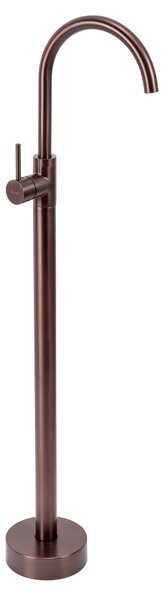 Floor-Standing Washbasin Faucet Rea Lungo Brush Brown