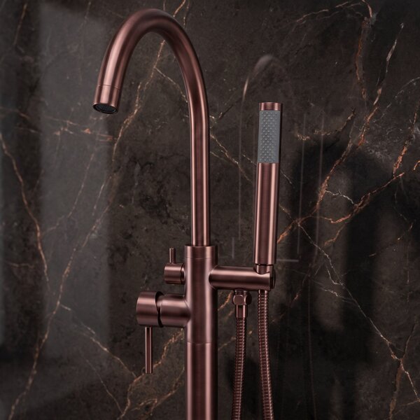 Free-standing faucet Rea Lungo Brush Brown