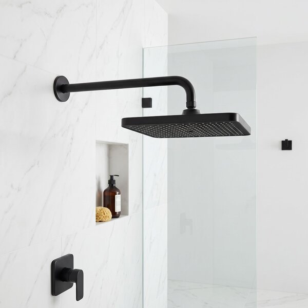 Rectangular shower head REA JS-032 Black