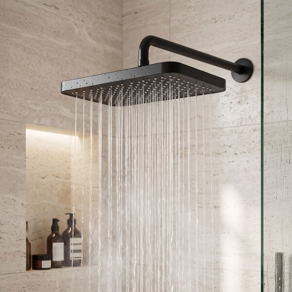 Rectangular shower head REA JS-032 Black