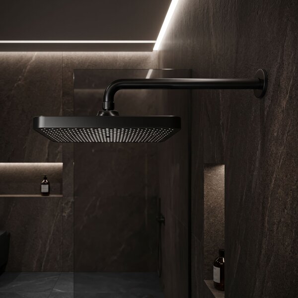 Rectangular shower head REA JS-032 Black