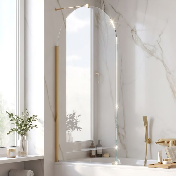 Bathtub screen Rea Travis Gold Brush 80