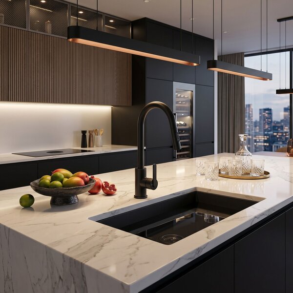 Kitchen faucet REA Ontario Black