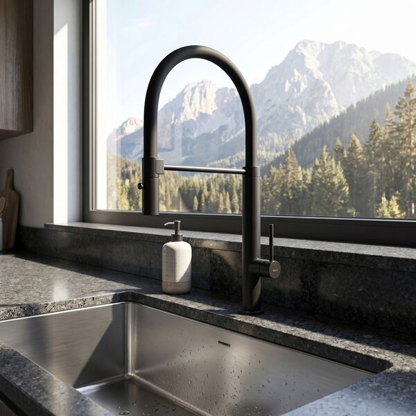 Kitchen faucet Viera Black
