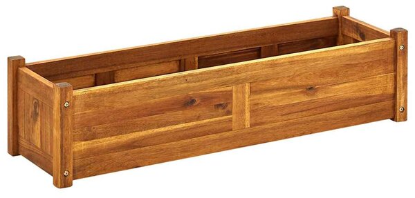 Garden Raised Bed Acacia Wood 100x30x25 cm