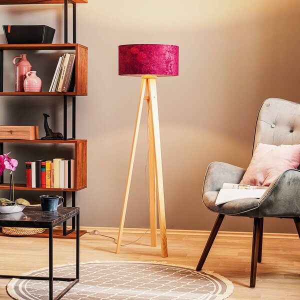 Savanna velvet floor lamp, print on the inside