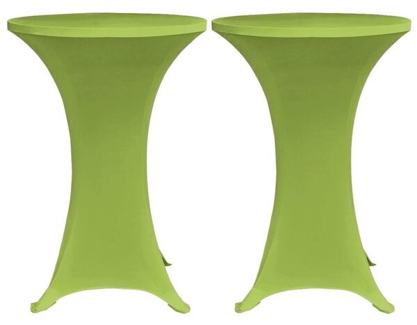 Stretch Table Cover 2 pcs 60 cm Green