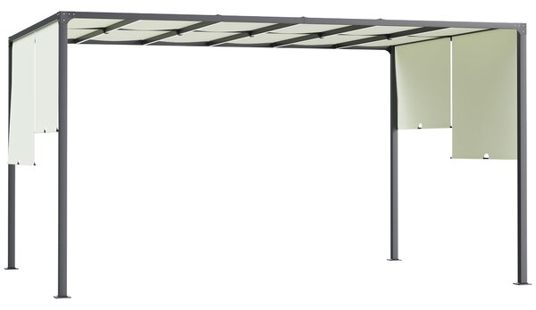 Outsunny 3 x 4m Outdoor Garden Pergola - Cream White