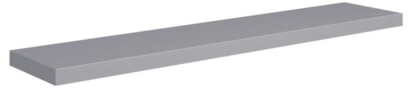 Floating Wall Shelf Grey 120x23.5x3.8 cm MDF