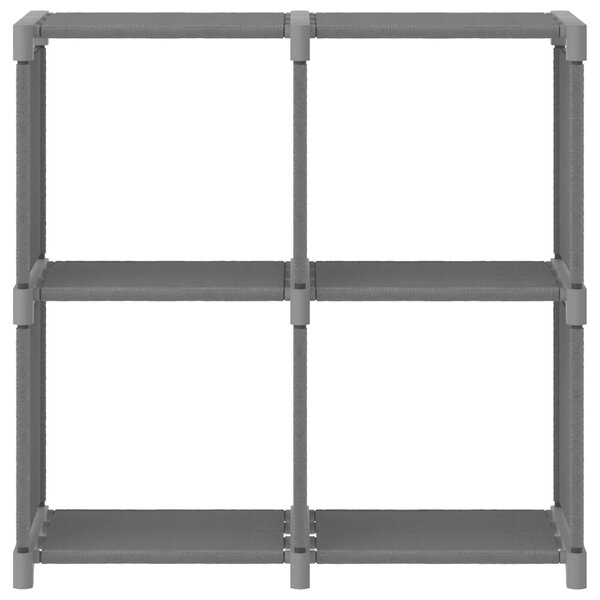 4-Cube Display Shelf Grey 69x30x72.5 cm Fabric