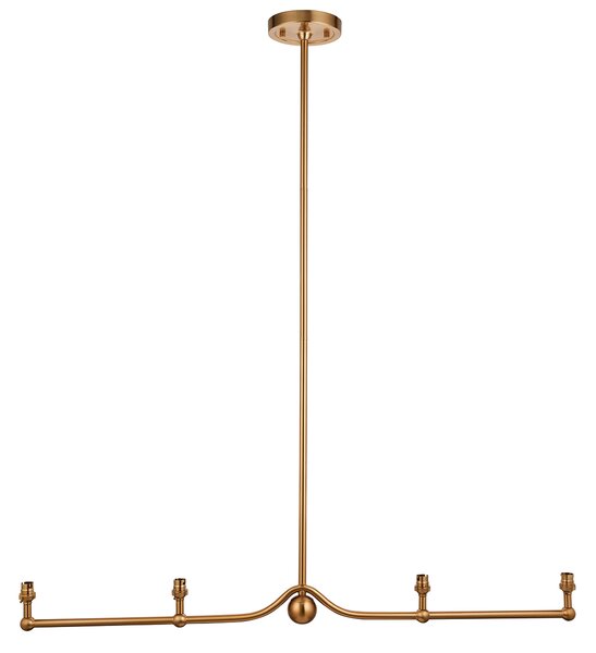 Lima 4lt Linear Pendant Fitting Aged Brass