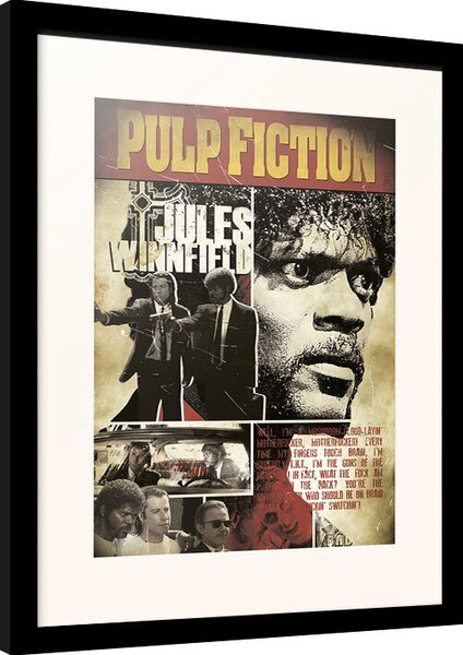 Framed poster Pulp Fiction - Jules