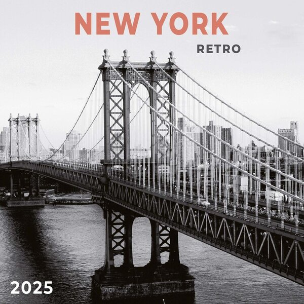 Calendar 2025 New York Retro