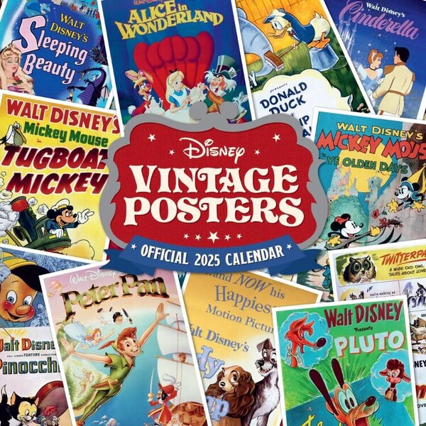 Calendar 2025 Disney Vintage Posters