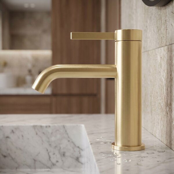 Bathroom faucet Rea Rivo Brush Gold