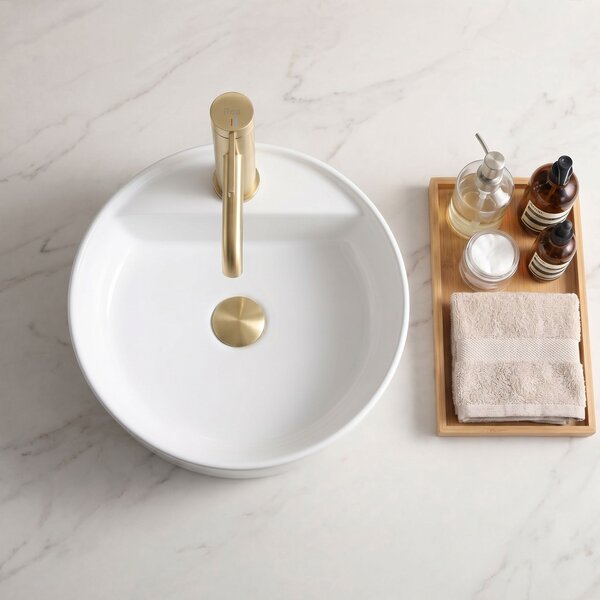 Bathroom faucet Rea Rivo Brush Gold