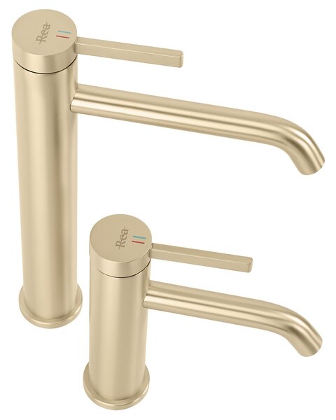 Bathroom faucet Rea Rivo Brush Gold