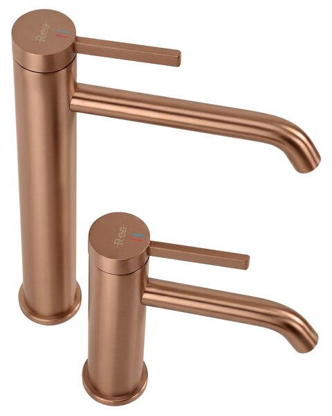 Bathroom faucet Rea Rivo Brush Copper