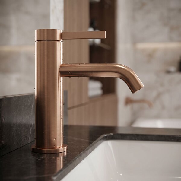 Bathroom faucet Rea Rivo Brush Copper