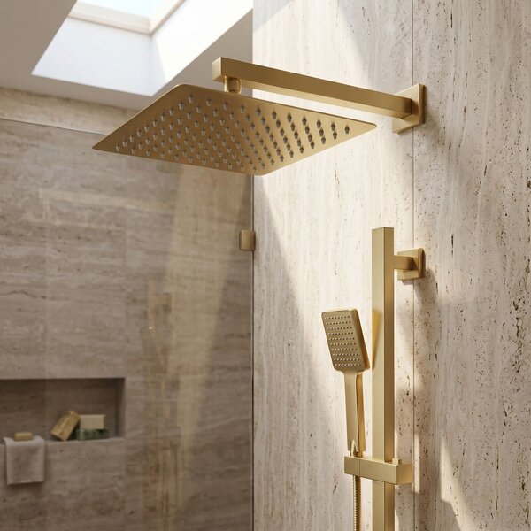 Square rain shower head REA JS-P015BG 30cm Brush Gold