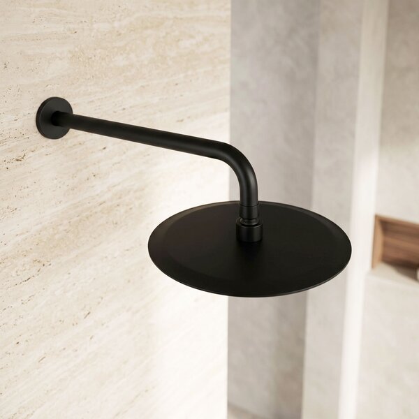 Round rain shower REA JS-P014B 25cm Black