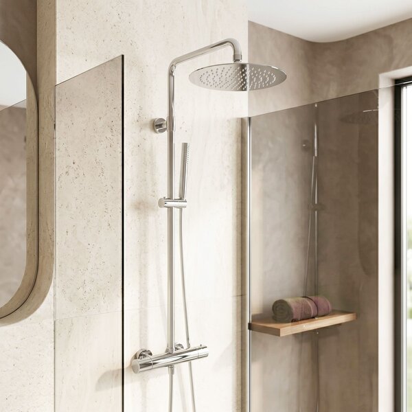 Round rain shower REA JS-P014 25cm Chrome
