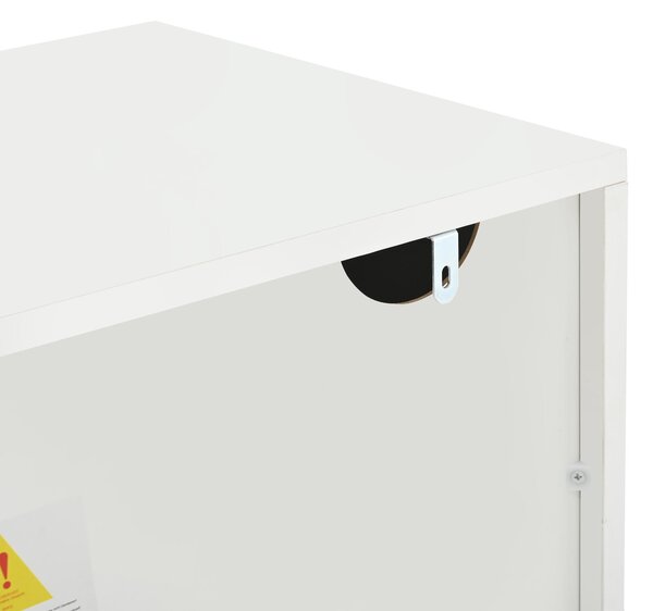 High-Gloss TV Entertainment Centre with App-Controlled LED Lighting, Modern TV Stand with Multi-Zone Storage, 180L x 40W x 45H cm, White Aosom UK