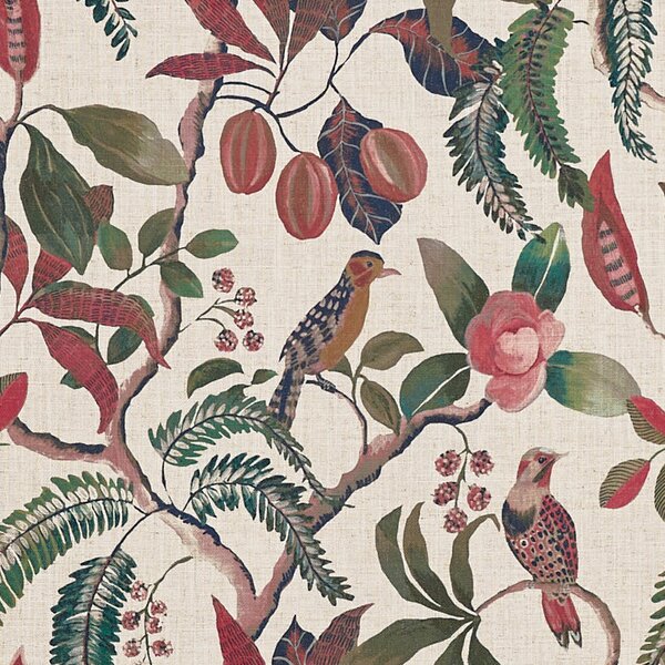 Prestigious Textiles Banyu Printed Fabric Marsala