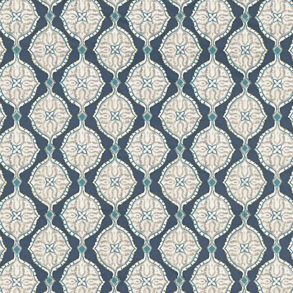 Prestigious Textiles Kemela Printed Fabric Cobalt