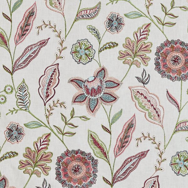 Prestigious Textiles Amisha Embroidered Fabric Lotus