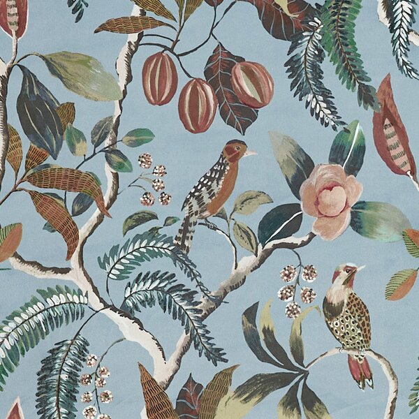 Prestigious Textiles Sumatra Printed Fabric Slate