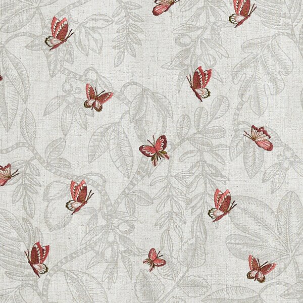 Prestigious Textiles Melati Embroidered Fabric Marsala