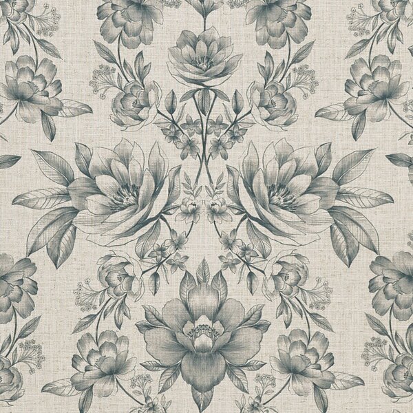 Prestigious Textiles Makassar Printed Fabric Slate